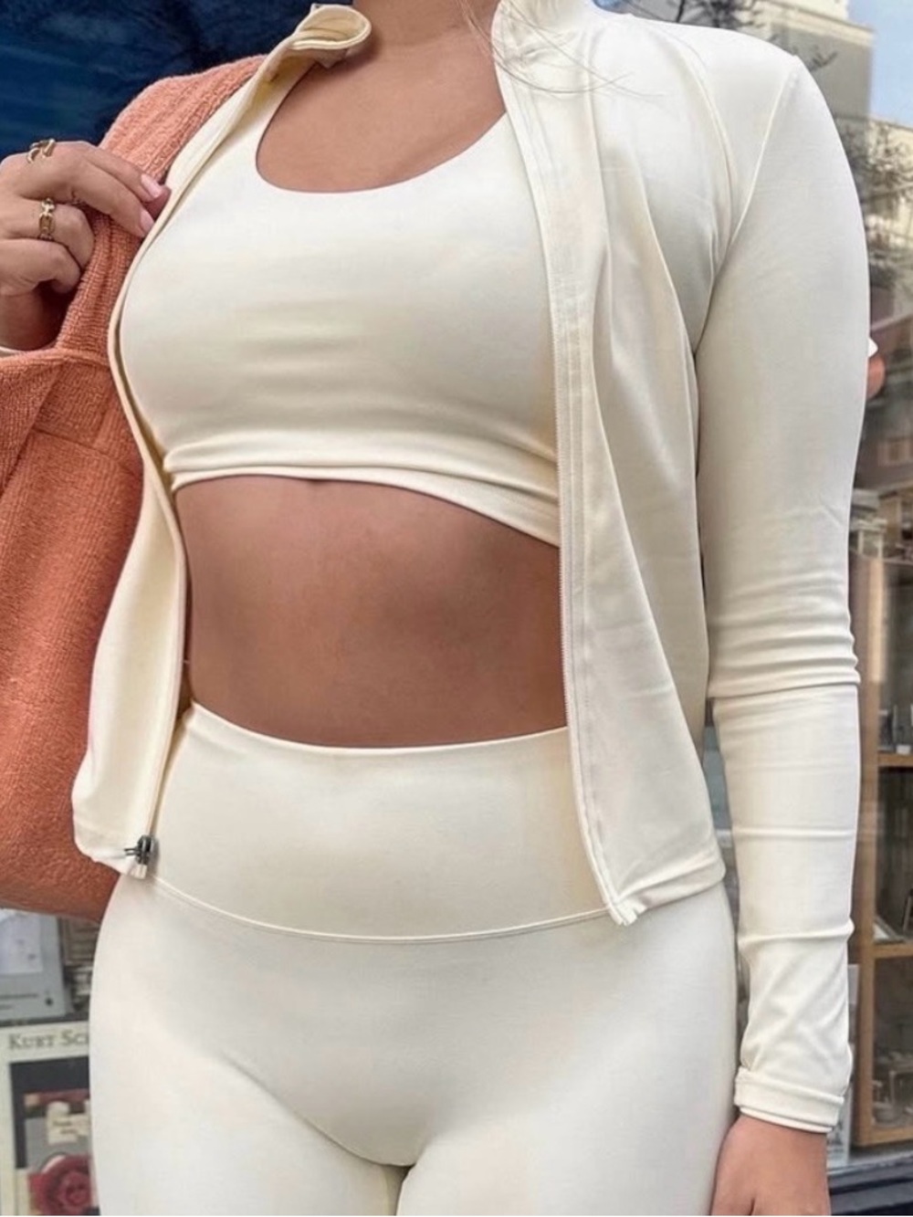 Cream Activewear Zip Jacket